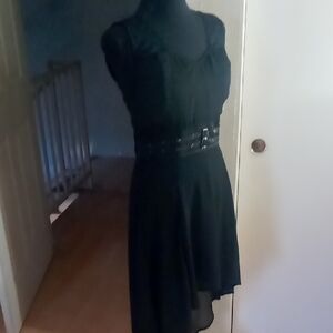 Royal Bones Black High Low Dress